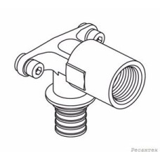 REHAU RAUTITAN Угольник настенный с длинным нарезным патрубком 16-R 1/2