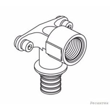 REHAU RAUTITAN Угольник настенный с коротким нарезным патрубком  16-Rp 1/2