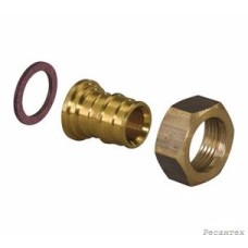 Uponor Q&E штуцер с накидной гайкой 25-G3/4 НГ