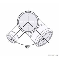 Sinikon  КОМФОРТ Крестовина двухплоскостная D110х110х50х87 левая