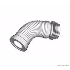 Sinikon  Патрубок для унитаза гофрированный белый D 110 L = 450