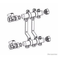 REHAU  Распределительный коллектор REHAU HLV 2 для систем радиаторного отопления