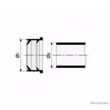 Sinikon  Резиновая редукция D50/32 бел.