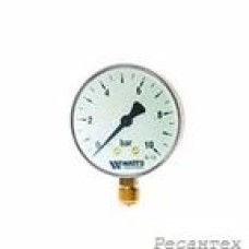 Манометр WATTS MDR 0318210 с вертикальным соединением 0-10 bar ∅63