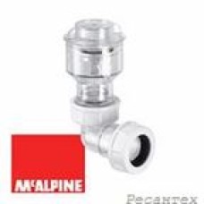 Обратный клапан McALPINE TUNVALVE вертикальный с отводом на 90° вход 3/4 , выход O19-23мм