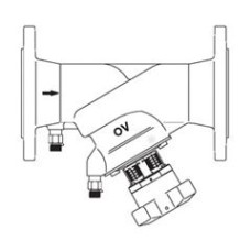 Регулирующий вентиль Oventrop  Hydrocontrol VFR  PN16 Ду 125 фланц. (бронз.), Арт. 1062354