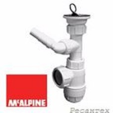 Сифон бутылочный McALPINE MRW2-40WM с выпуском с носиком 1 1/4''x32мм