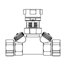 Запорный вентиль  Oventrop  Hycocon ATZ  PN16 Ду25 1 1/4  НГ латунь, Арт. 1067408