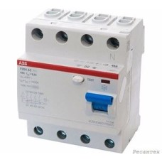 ABB  УЗО 4п 40А 30мА тип AC F204 ABB 2CSF204001R1400