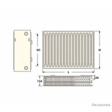 DeLonghi  Верхняя решетка тип 33, L 1100