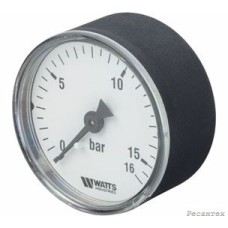 Watts  F+R100(MDA) 50/16x1/4  Манометр аксиальный 50 мм, 0-16 бар.