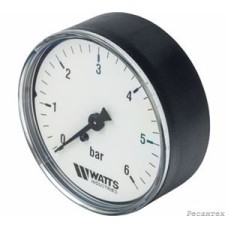 Watts  F+R100(MDA) 63/6 манометр аксиальный нр 1/4 х 6 бар (63 мм)