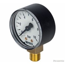 Watts  F+R200(MDR) 50/ 10x1/4  Манометр радиальный 50мм, 0-10 бар