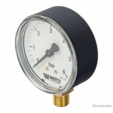 Watts  Манометр F+R200(MDR) 63/6(1/4 ,0-6ар)