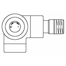 Вентиль (термостатический клапан) Oventrop серия E (эксклюзивная) угловой трехосевой Ду15 1/2 , артикул 1163482, цвет матовая сталь - левое присоединение