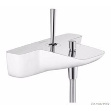 Смеситель для ванны Hansgrohe PuraVida белый/хром