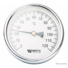 Watts  F+R801(T) 100/50 Термометр биметаллический  с погружной гильзой, D100 мм