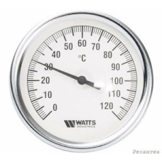 Watts  F+R801(T) 80/100  Watts Термометр биметаллический  с погружной гильзой  80 мм